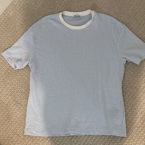 Zara Blue Striped Men's Shirt